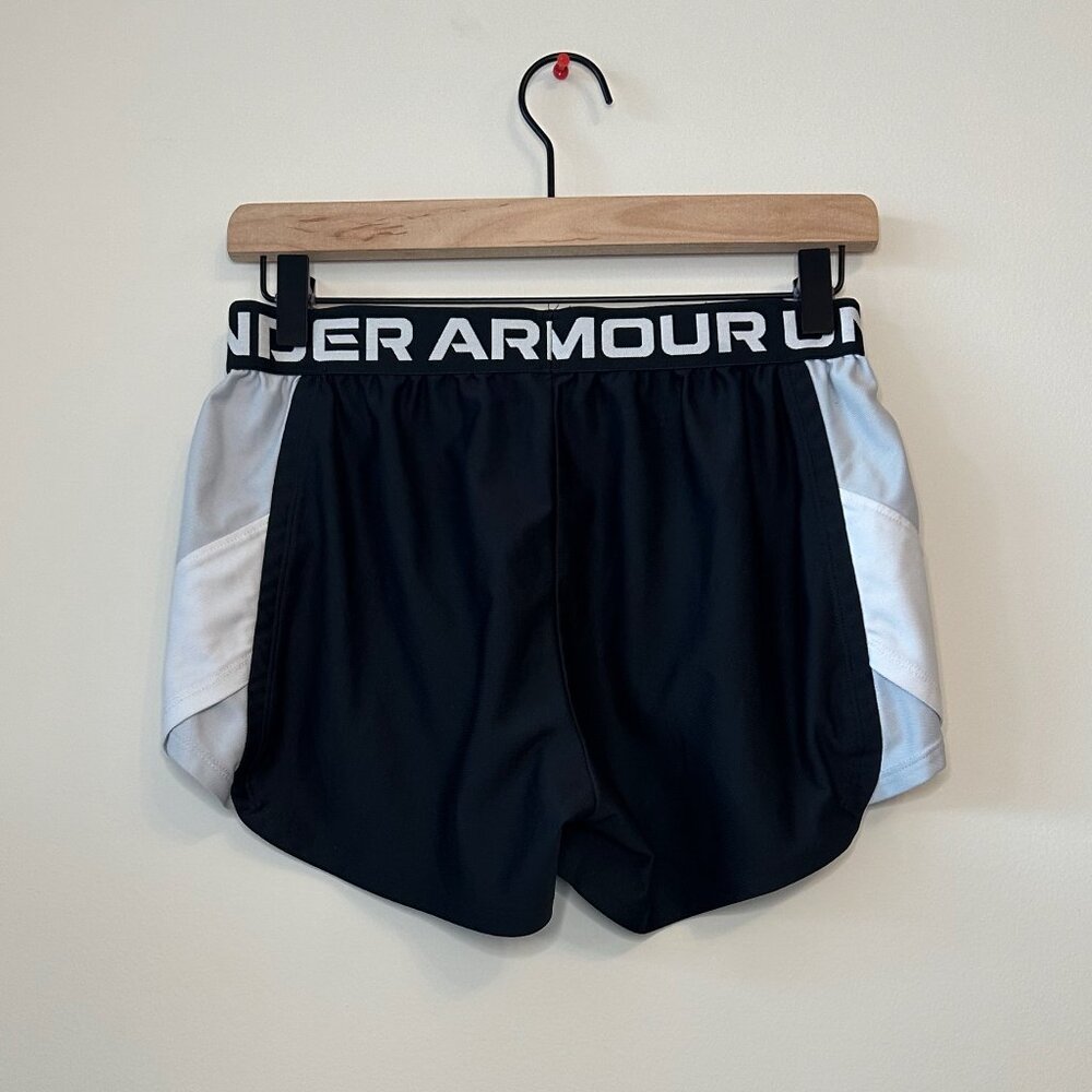 Under Armour Women’s Athletic Loose Play Up Side Strip Shorts Black Size S - Picture 4 of 6